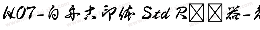 HOT-白舟古印体 Std R转换器字体转换